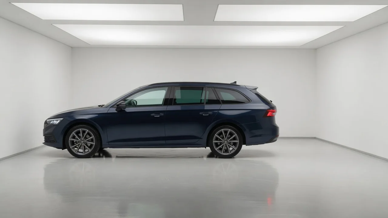 Studio photograph of an estate car